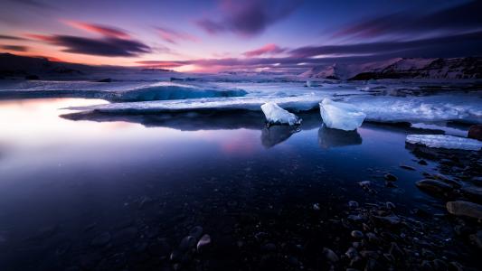 冰岛，冬天，冰，自然