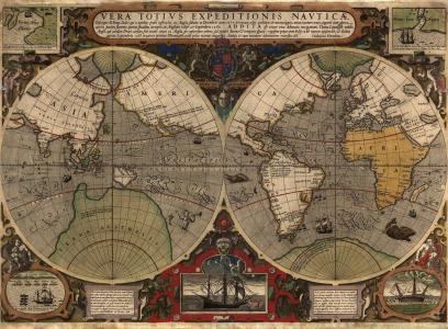 lepra，旧地图，世界，地图