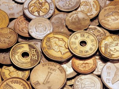 钱，硬币，许多，亚洲，象形文字，背景