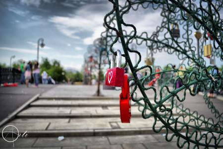 莫斯科，爱，桥，锁
