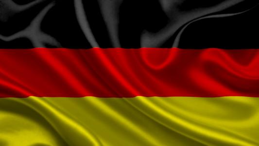 德国，国旗，3d，德国，国旗