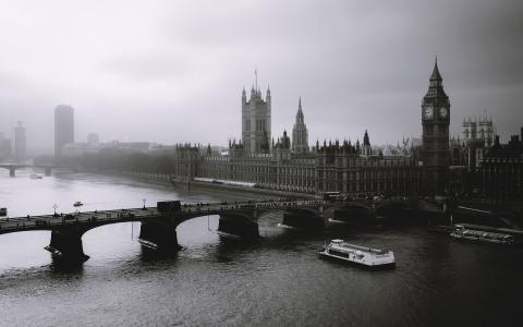 雾，伦敦，伦敦