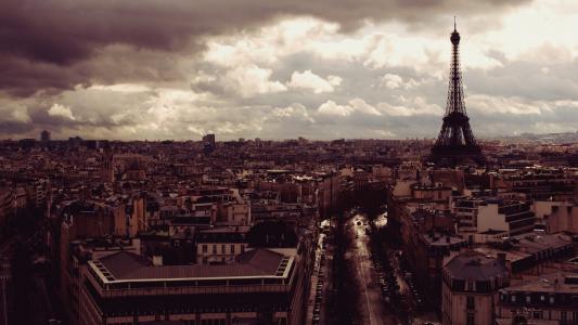 巴黎，从顶端，埃菲尔Veja