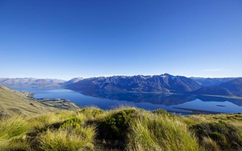 新西兰，瓦卡蒂普湖，自然，山，湖，新西兰