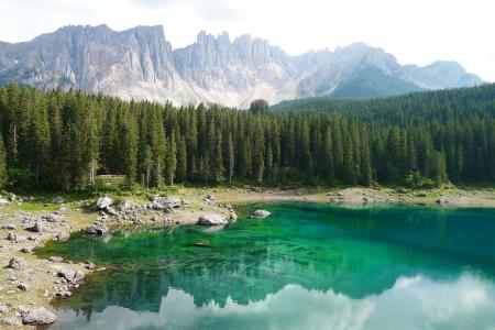 意大利，美丽，山，湖，森林