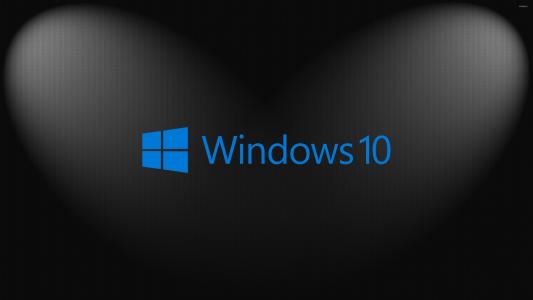 Windows 10，蓝色，文字，标志，模式