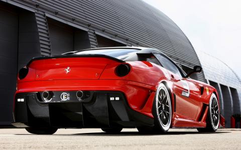法拉利，599XX，红色