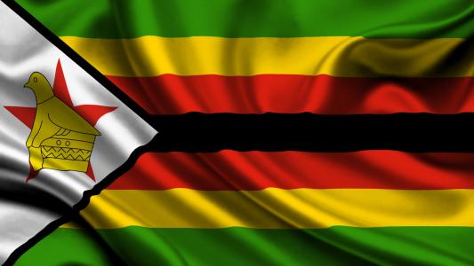 津巴布韦，国旗，3d，津巴布韦，国旗