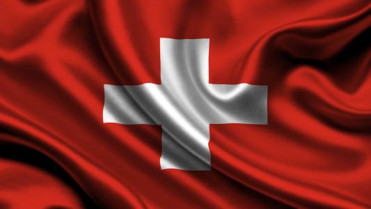 瑞士，国旗，3d，瑞士，国旗