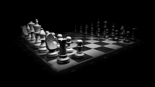 国际象棋，数字，极简主义