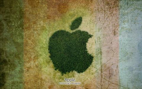 苹果公司，草，背景，进展