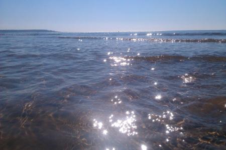 海，水，太阳，光线，眩光，沙子