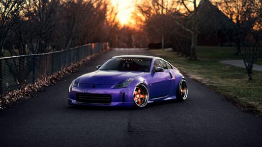 日产，350Z，调音，紫色