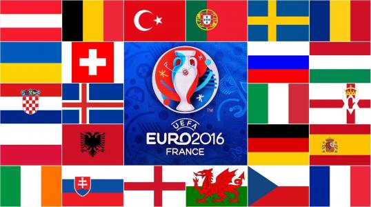 足球，锦标赛，欧元2016年，国家，国旗，国家队