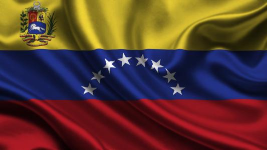 委内瑞拉，国旗，3d，委内瑞拉，国旗