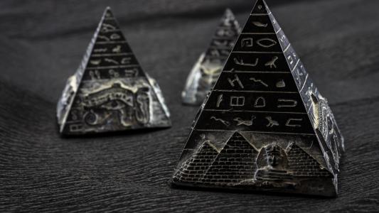 金字塔，纪念品，古董