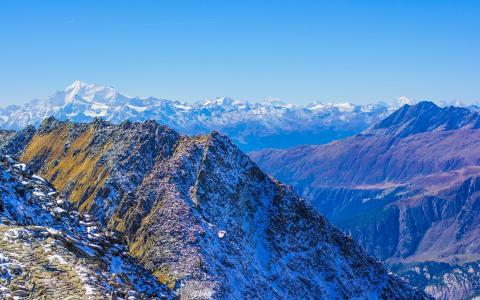 马特，4K，阿尔卑斯山，山，欧洲，瑞士