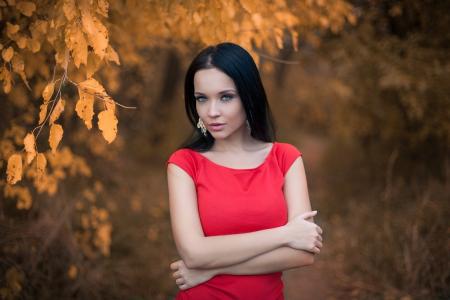 安吉丽娜·佩特洛娃，乌克兰，构成，亲照片，秋天