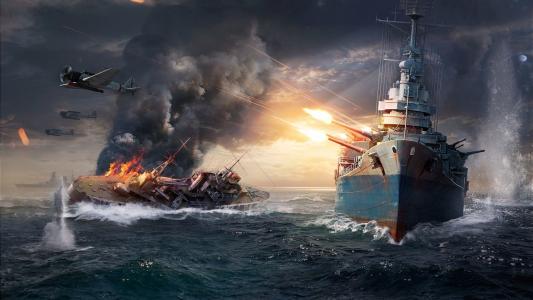 游戏，船舶，战斗，海洋