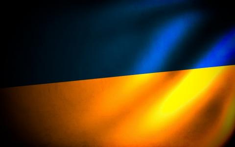 乌克兰，国旗，蓝色，黄色