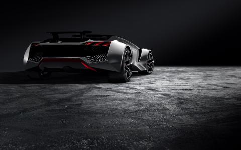 超级跑车，概念，黑暗的背景