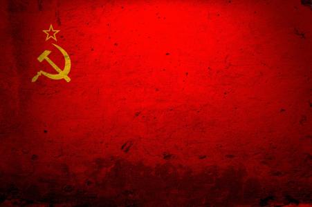 苏联，国旗，镰刀和锤子