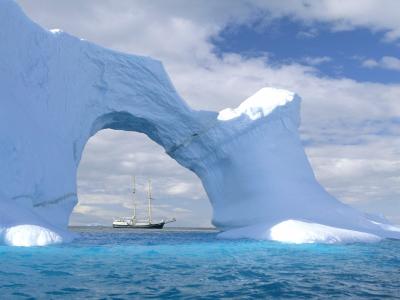 自然，北极，冰山，船舶，美丽