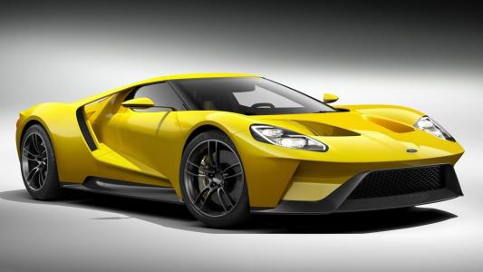福特GT 2015年，自动，黄色，壮观