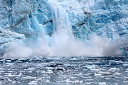 冰川，冰，自然