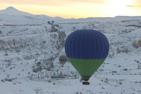 气球，飞行，性质，冬天