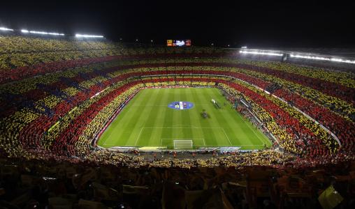 fc巴塞罗那，巴塞罗那，加泰罗尼亚，西班牙，体育场，诺坎普，容量99354人，球场，足球，人，营