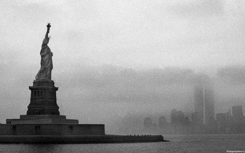 纽约 - 自由的雕像，chb，海洋