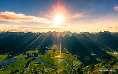 黎明时分，米谷巴克山，越南，quanphoto