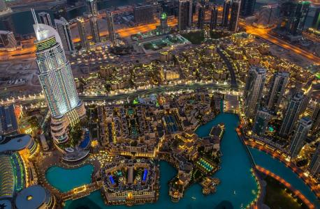 迪拜，城市，大都会