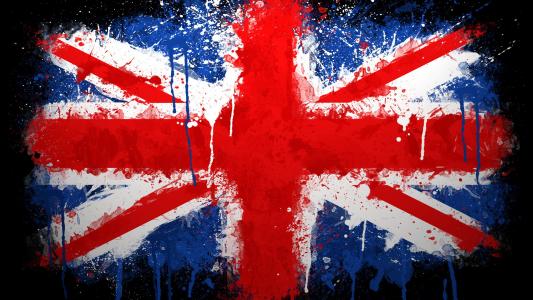 英国国旗，油漆，英国，国旗