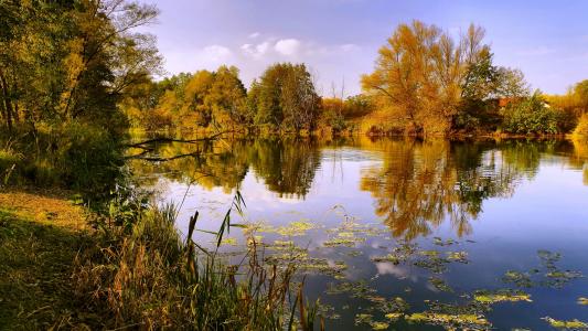 湖，秋天，沉默，反思