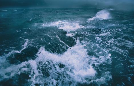 波，风暴，挪威，Mikhalyuk谢尔盖