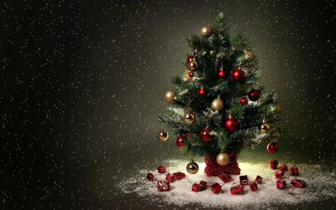 圣诞树，玩具，假期