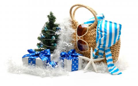 圣诞快乐，礼物，假日，新年，新年，弓