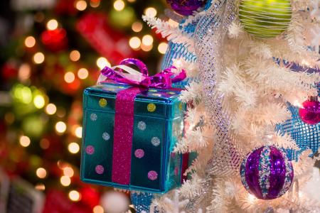 新年，2014年，马，假日，礼物，圣诞树