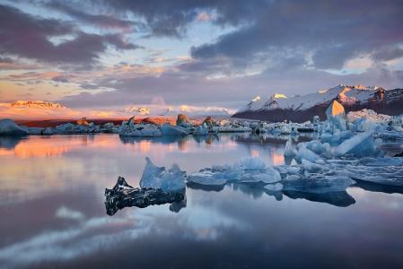 冰岛，Jokulsarlon泻湖，寒冷景观，海湾，冰川冰川，Jan Sieminski