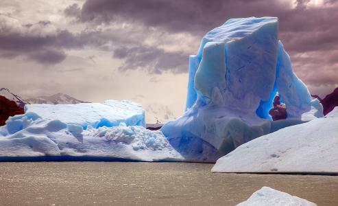 自然，冰川，冰山