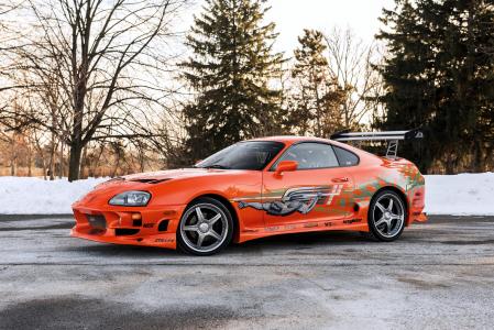 调整，丰田，2001年，速度与激情，橙色，侧身