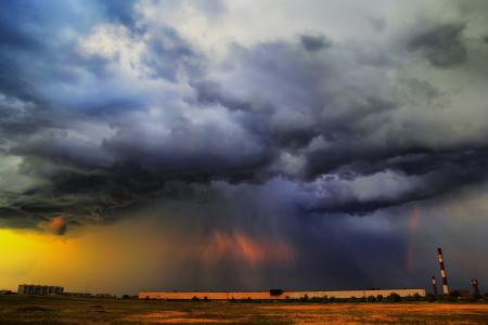 雨季，天空，云彩，闪电，Sagaidak Pavel