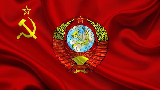 国旗，徽章，苏联，镰刀和锤子