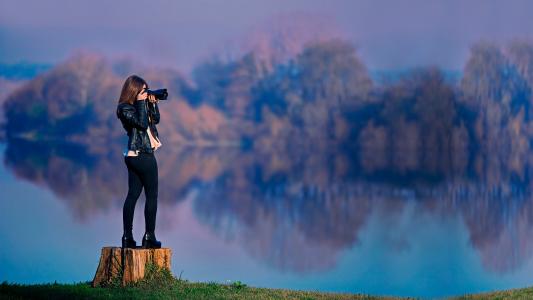 摄影师，图，性质，景观