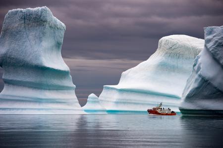 冰山，冰，船，美丽