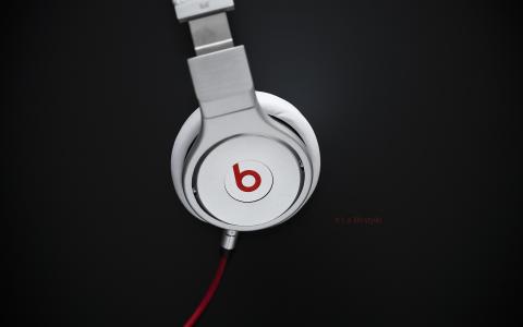 耳机，文字，Beats by dr.dre，标志，品牌，题字，音乐