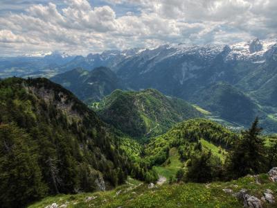 奥地利，山，自然