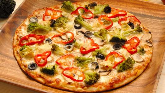 食物，丰盛，美味，Edi，披萨，绿党